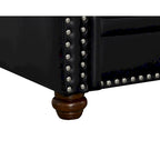 Classic Living Room Nails Sofa Faux Leather for Living Room, Office, Apartment