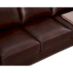 Classic Living Room Nails Sofa Faux Leather for Living Room, Office, Apartment