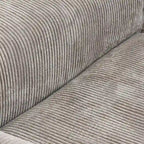 Large U-Shape Linen Reversible Modular Seating Component Sectional with 2 Ottoman