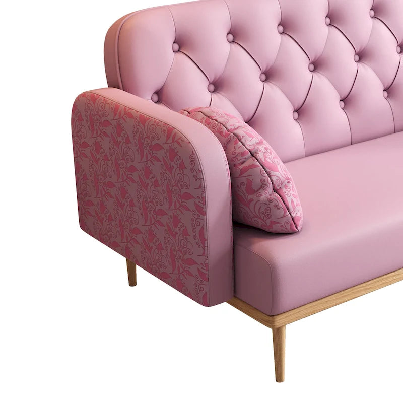 Loveseat sofa with tulip pattern