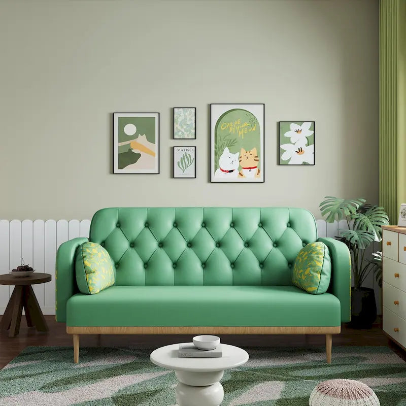 Loveseat sofa with tulip pattern