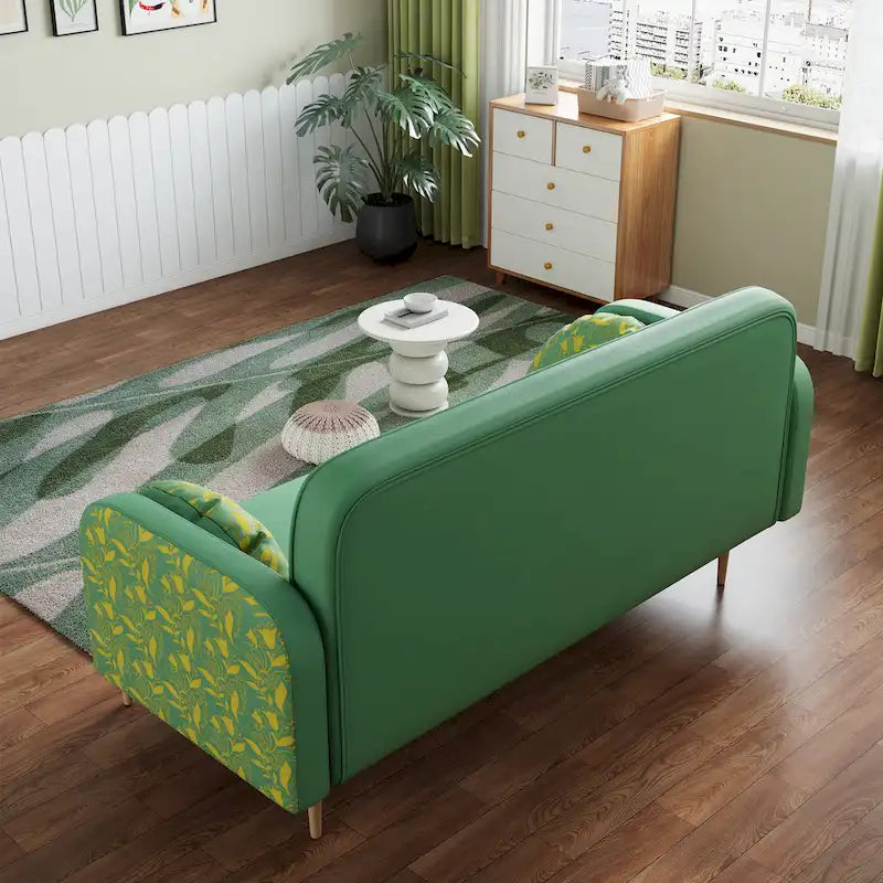 Loveseat sofa with tulip pattern