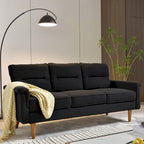 OVIOS Fluffy Cushion Wood Leg Indoor Sofa