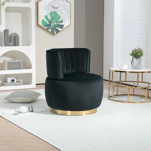 360 Degree Swivel Cuddle Barrel Accent Sofa Chairs