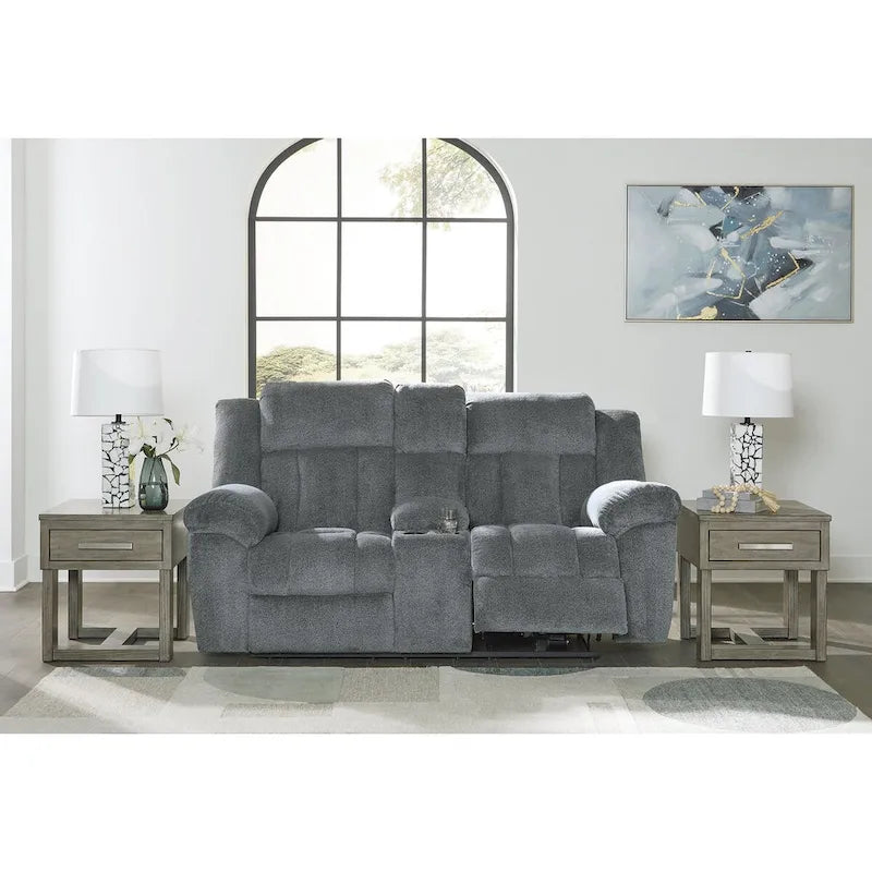 Signature Design by Ashley Tip-Off Power Reclining Loveseat - 80W x 42D x 45H