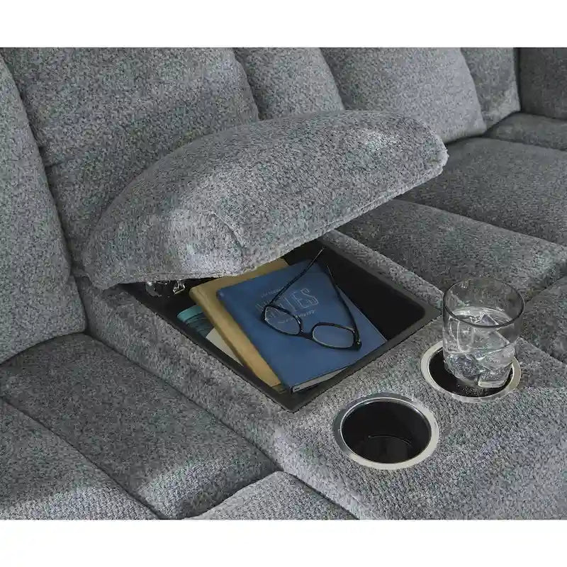 Signature Design by Ashley Tip-Off Power Reclining Loveseat - 80W x 42D x 45H