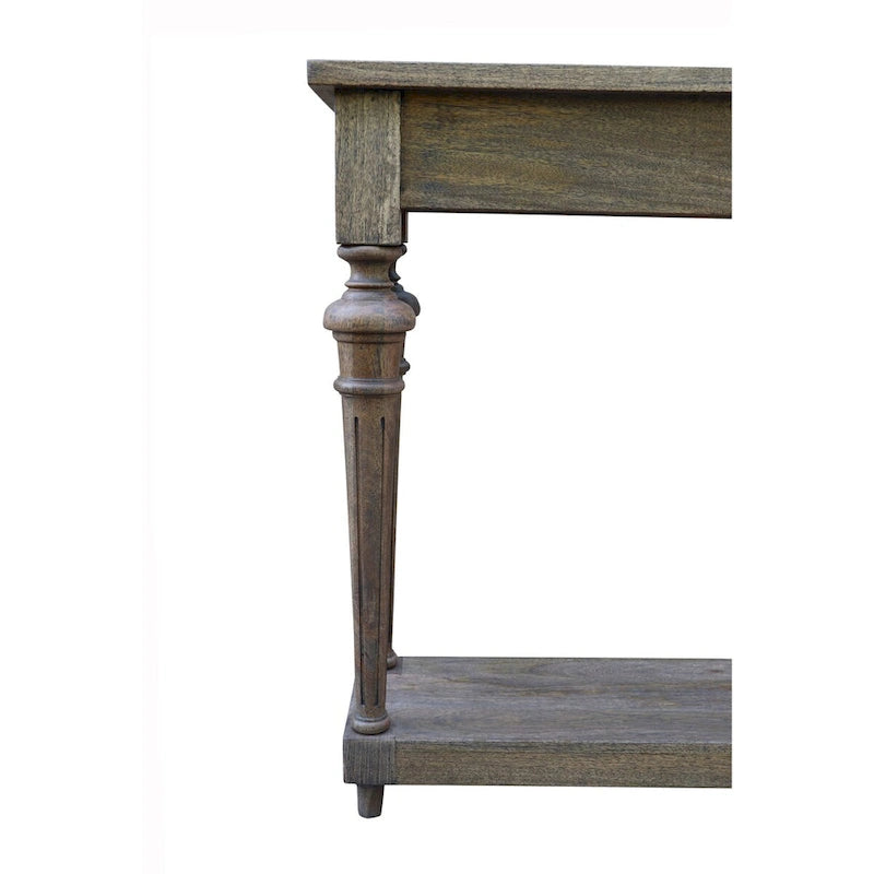 Arin 72-inch Traditional Turned Leg Console Table, Mango Hardwood