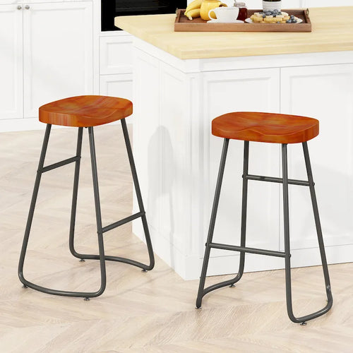 29.52 Stylish and Minimalist Bar Stools Set of 2, Counter Height Bar Stools, for Kitchen Island, Coffee Shop, Bar, Home Balcony