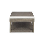Signature Design by Ashley Loyaska Grayish Brown/White Lift-Top Coffee Table - 56.13 W x 28.25 D x 18.13 H