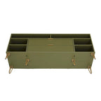 Manhattan Comfort Dumbo Mid-Century Modern TV Stand with 6 Shelves