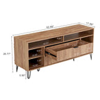 Manhattan Comfort Dumbo Mid-Century Modern TV Stand with 6 Shelves