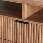 Manhattan Comfort Dumbo Mid-Century Modern TV Stand with 6 Shelves