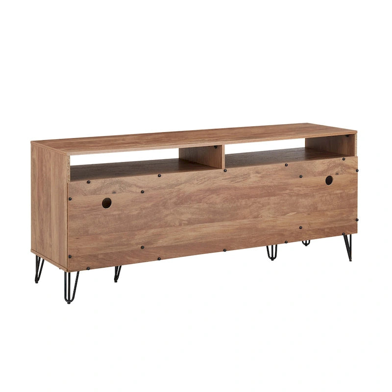 Manhattan Comfort Dumbo Mid-Century Modern TV Stand with 6 Shelves