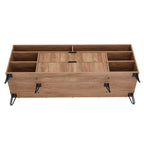 Manhattan Comfort Dumbo Mid-Century Modern TV Stand with 6 Shelves