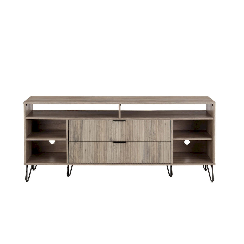 Manhattan Comfort Dumbo Mid-Century Modern TV Stand with 6 Shelves