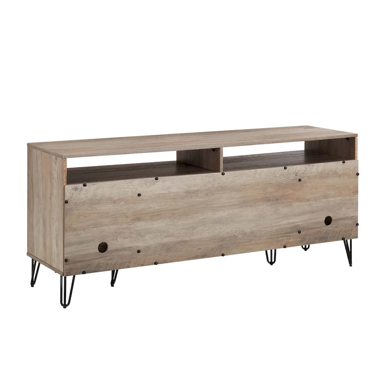 Manhattan Comfort Dumbo Mid-Century Modern TV Stand with 6 Shelves