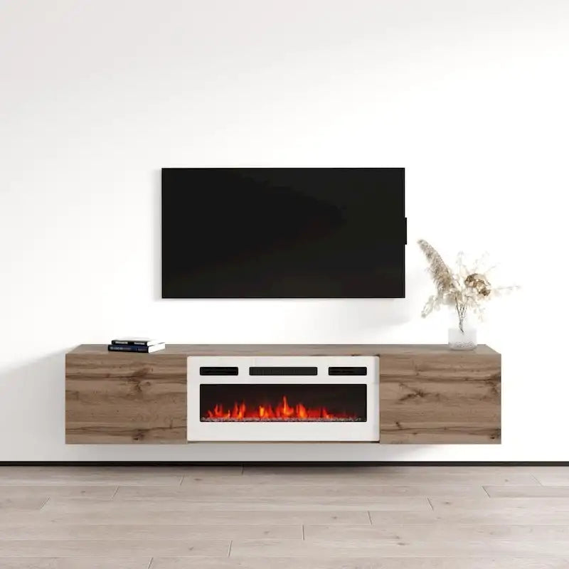Baja WH-EF Floating Fireplace TV Stand