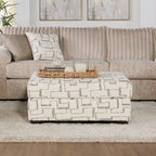 Roundhill Furniture Nason Wide Wale Corduroy Sectional Sofa Chaise with Armchair and Ottoman