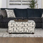 Roundhill Furniture Nason Wide Wale Corduroy Sectional Sofa Chaise with Armchair and Ottoman