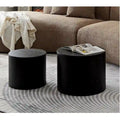 Nested Table Set 2 Pieces, Mdf Coffee Table Set Living Room