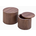Nested Table Set 2 Pieces, Mdf Coffee Table Set Living Room