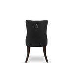 East West Furniture Dining Set Consists of a Rectangle Wooden Table and Upholstered Chairs, Jacobean (Pieces Options)