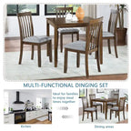Wooden Dining Rectangular Table set for 4
