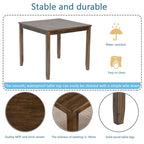 Wooden Dining Rectangular Table set for 4