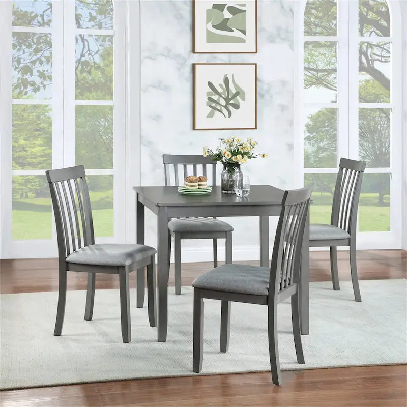 Wooden Dining Rectangular Table set for 4