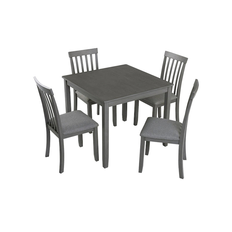 Wooden Dining Rectangular Table set for 4