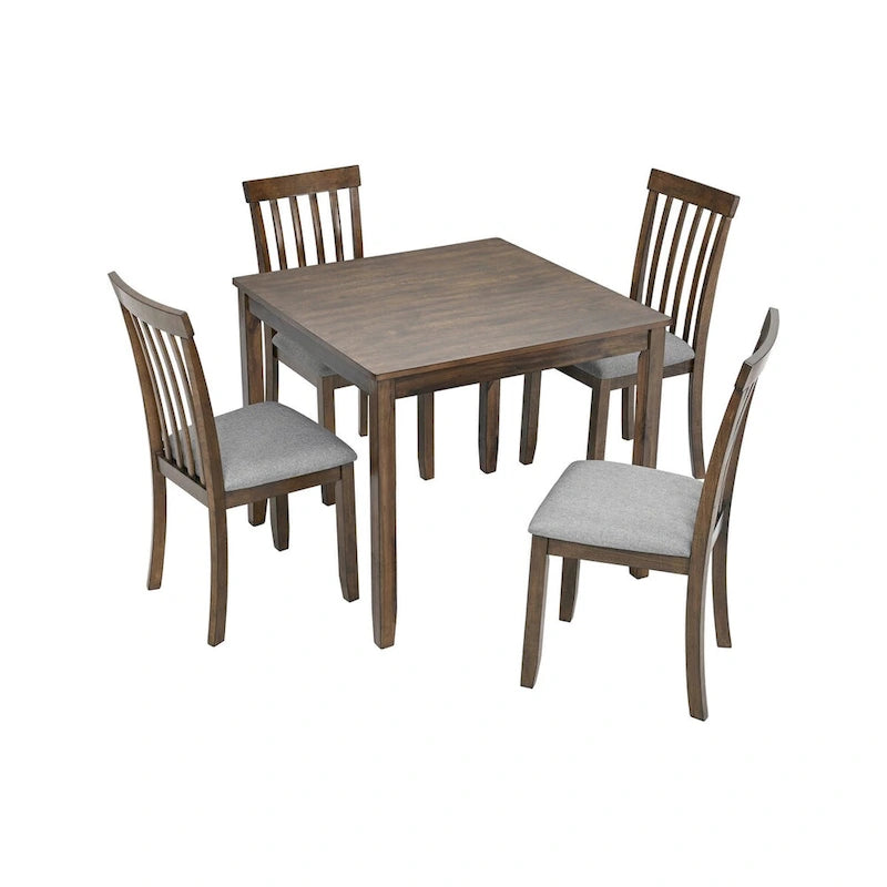 Wooden Dining Rectangular Table set for 4