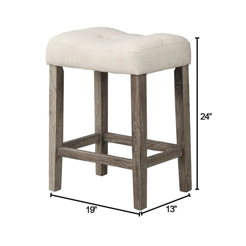 Best Master Furniture 5 Piece Square 36 x 36 Rustic Farmhouse Counter Height Set