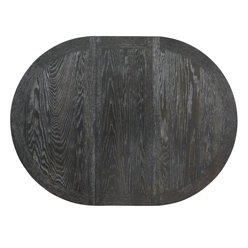 Farmhouse Dining Table Extendable Round Table for Kitchen, Dining Room