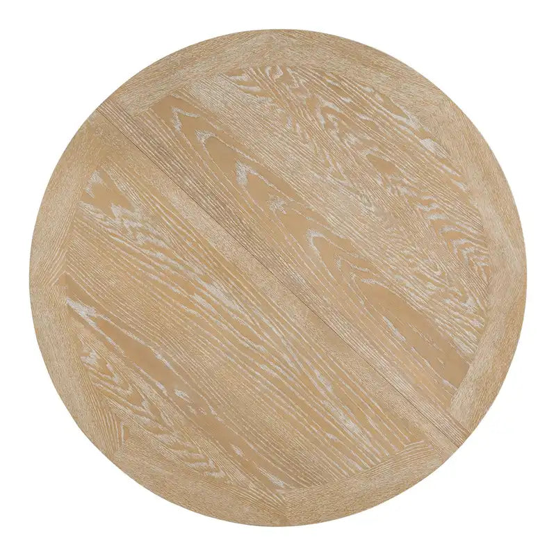 Farmhouse Dining Table Extendable Round Table for Kitchen, Dining Room