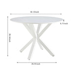 Mid-century 5pieces Kitchen dining table set for 4-6 people