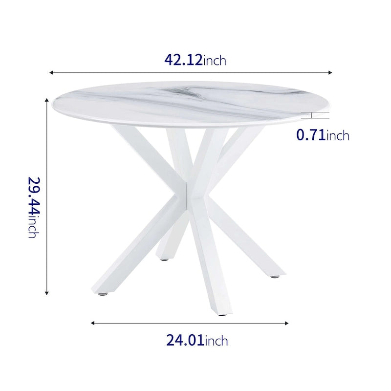Mid-century 5pieces Kitchen dining table set for 4-6 people