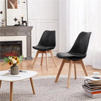 Yaheetech Set of 4 Dining Chairs with Modern Soft Padded