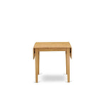 East West Furniture Dining Table Set- a Rectangle Dining Room Table and Faux Leather Chairs, Oak (Pieces Option)