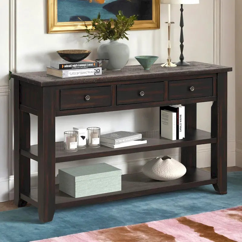 Modern Solid Wood Sofa Table
