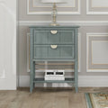 American Style Side Table End Table with 2 Drawer
