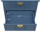 American Style Side Table End Table with 2 Drawer