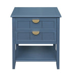 American Style Side Table End Table with 2 Drawer