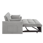 Convertible Loveseat with Adjustable Backrest and Storage Pockets