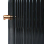 Modern Round Coffee Table with 2 Large Drawers Storage Accent Table with Marble-patterned Tabletop