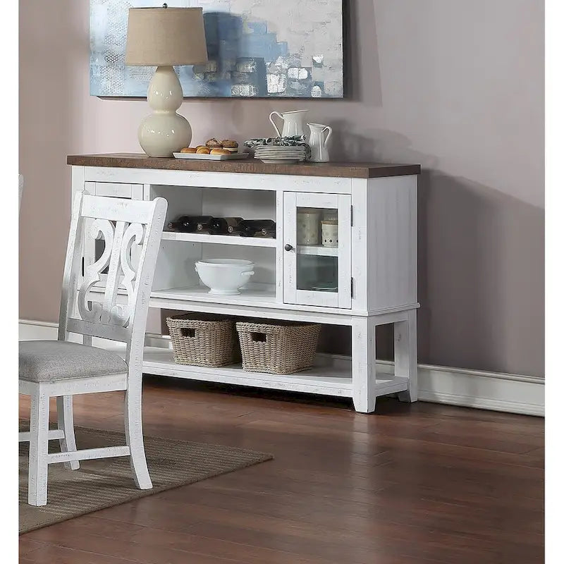 Sever With Open Shelves