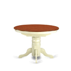 East West Furniture 5 Piece Dinette Set- an Oval Dining Room Table and 4 Kitchen Dining Chairs, Buttermilk & Cherry