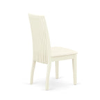 East West Furniture Dining Table Set- a Wooden Table and Linen Fabric Dining Room Chairs
