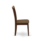East West Furniture Dining Table Set- a Wooden Table and Linen Fabric Dining Room Chairs