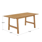 Pitea Scandinavian Wood Finish 71 Dining Table by iNSPIRE Q Modern