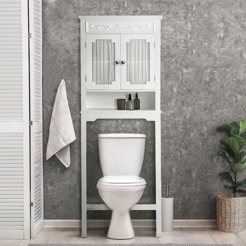 Teamson Home Lisbon Wooden Over-the-Toilet Space Saver